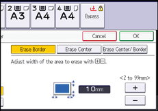 Operation panel screen illustration