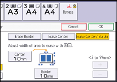 Operation panel screen illustration