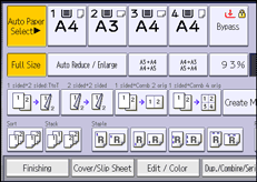 Operation panel screen illustration