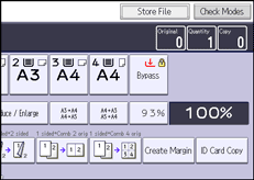 Operation panel screen illustration