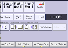 Operation panel screen illustration