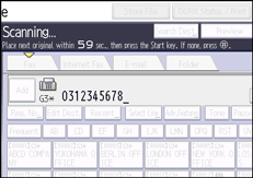 Operation panel screen illustration