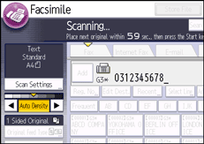 Operation panel screen illustration
