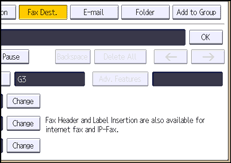 Operation panel screen illustration