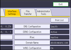 operation panel screen illustration