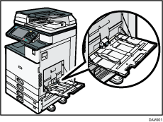 Bypass tray illustration