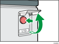 Main power switch illustration