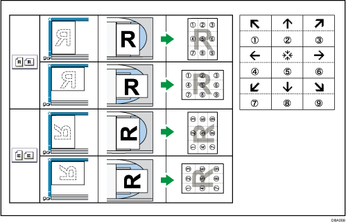 Illustration of stamp position