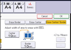 Operation panel screen illustration