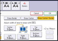 Operation panel screen illustration