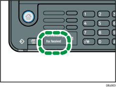 Fax Received indicator illustration