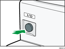 Main power switch illustration