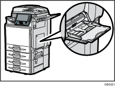 Bypass tray illustration