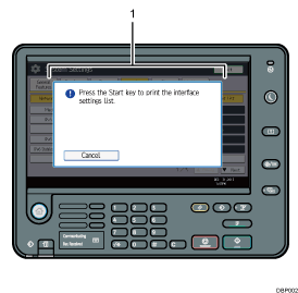 Control panel illustration numbered callout illustration