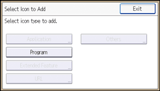 Operation panel screen illustration