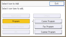 Operation panel screen illustration