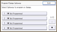 Operation panel screen illustration