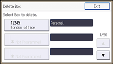 Operation panel screen illustration
