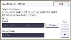 Operation panel screen illustration