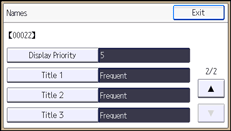 Operation panel screen illustration