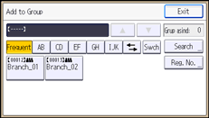 Operation panel screen illustration