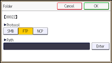 Operation panel screen illustration