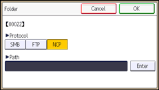 Operation panel screen illustration