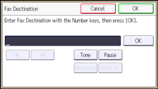Operation panel screen illustration