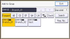Operation panel screen illustration