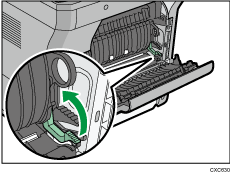 Rear side of the machine illustration