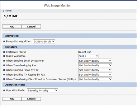 Web browser screen illustration