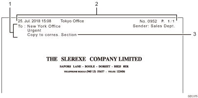 Ilustración de una página recibida