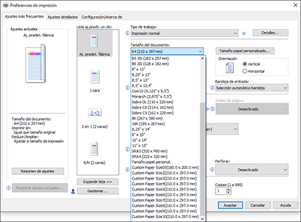 Ilustración de la pantalla del driver