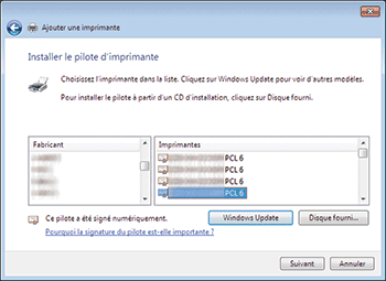 Illustration de l'écran Pilote