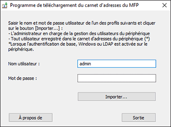 Illustration de l'écran Pilote