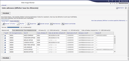 Illustration de la page du navigateur Web