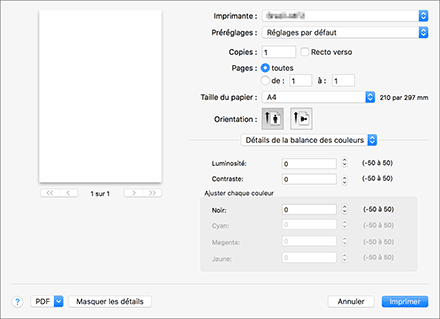 Illustration de l'écran Pilote