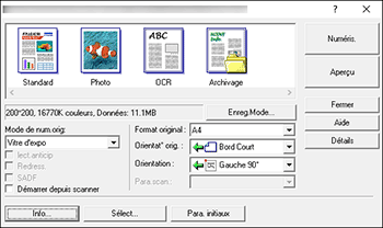 Illustration de l'écran Pilote