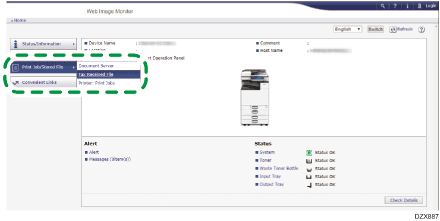 Web browser screen illustration