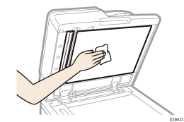 One-pass duplex scanning ADF illustration