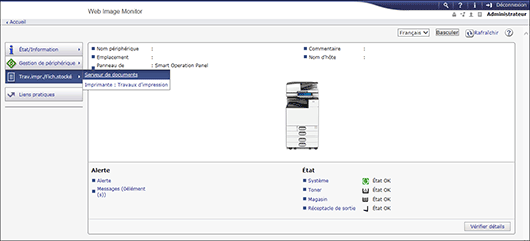 Illustration de l’écran du navigateur Web