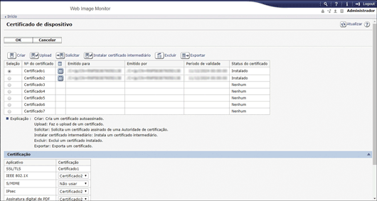 Ilustração da tela do navegador