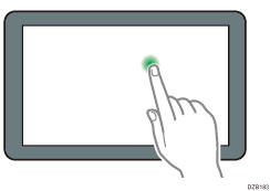 Ilustração de toque longo