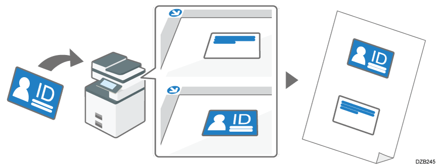 Illustration of ID card copy