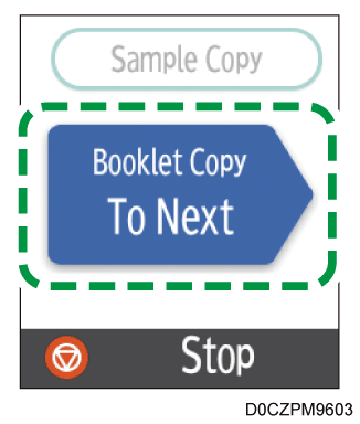Operation panel screen illustration