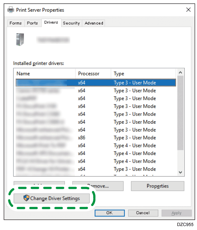 Driver screen illustration