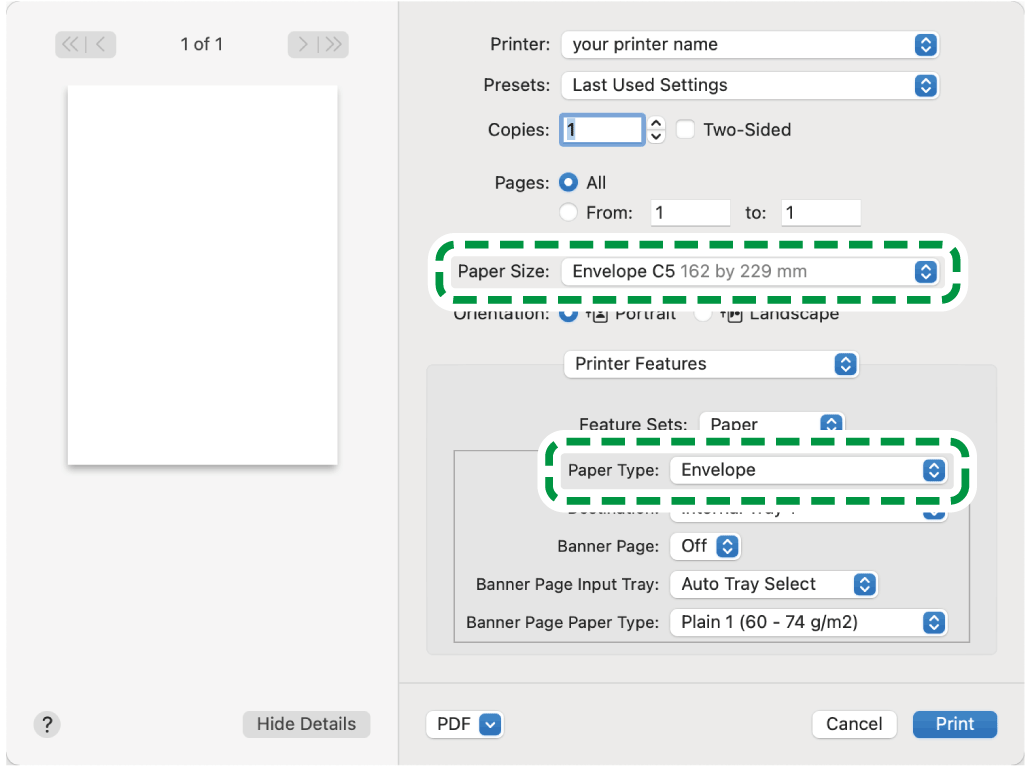 Operation panel screen illustration