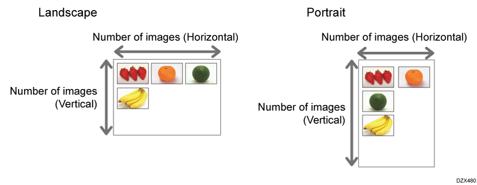 Index printing image illustration