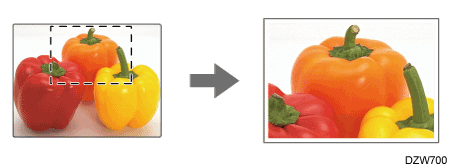 Trimming image illustration