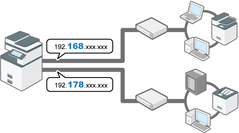 Illustration of Expanded USB Print Server Unit